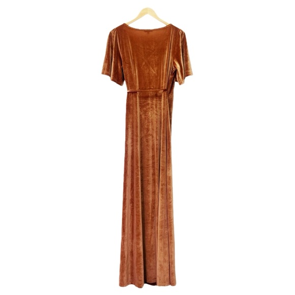 Baltic Born Rust Velvet Maxi Dress - Picture 3 of 15